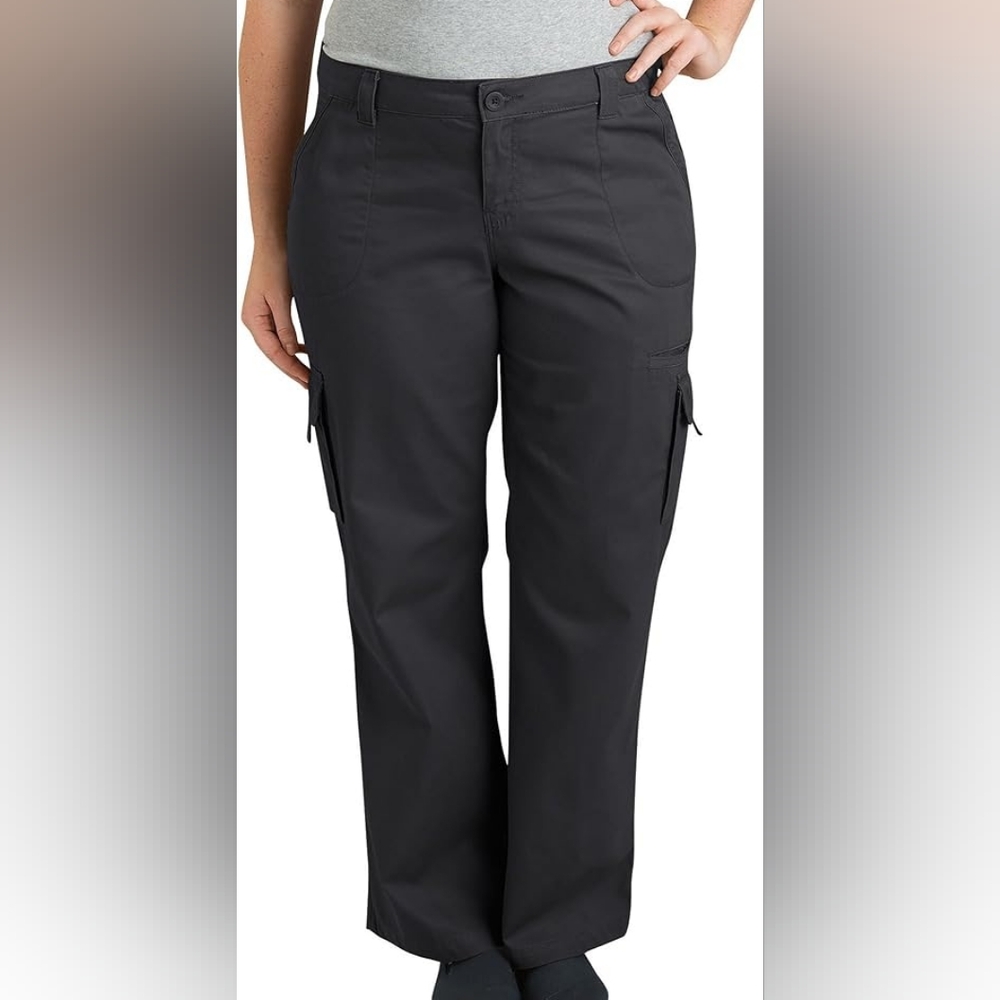 Women's Dickies Size 24 NWT Pants Regular Cut Black Waist 48 Hips 56 Inseam 31